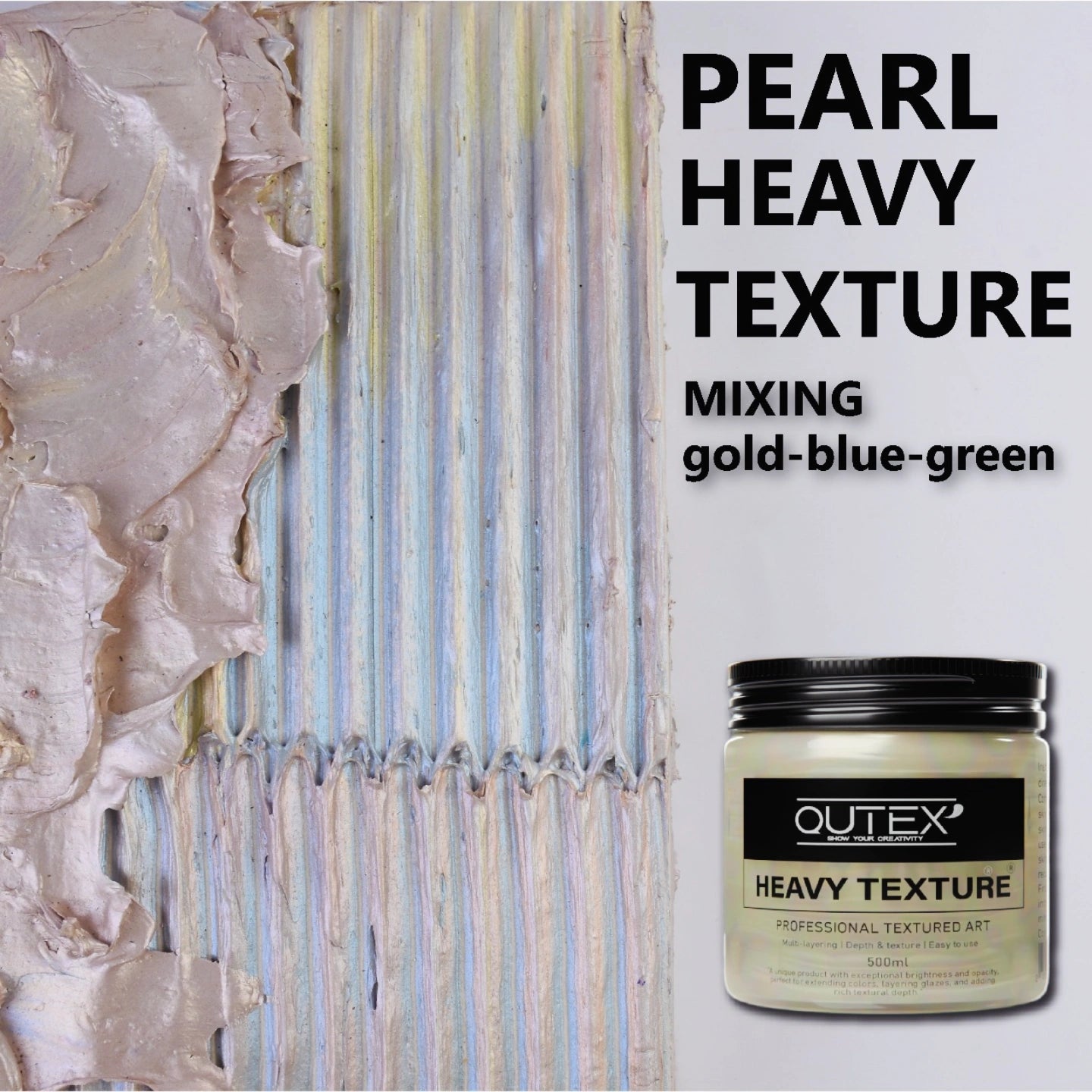 METALLIC PEARL HEAVY TEXTURE