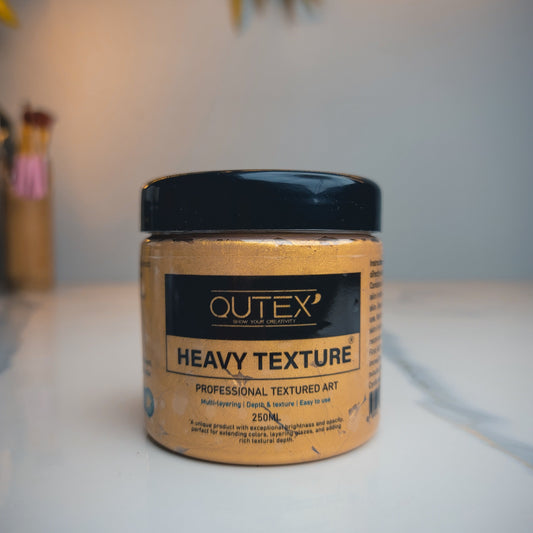 METALLIC GOLD HEAVY TEXTURE