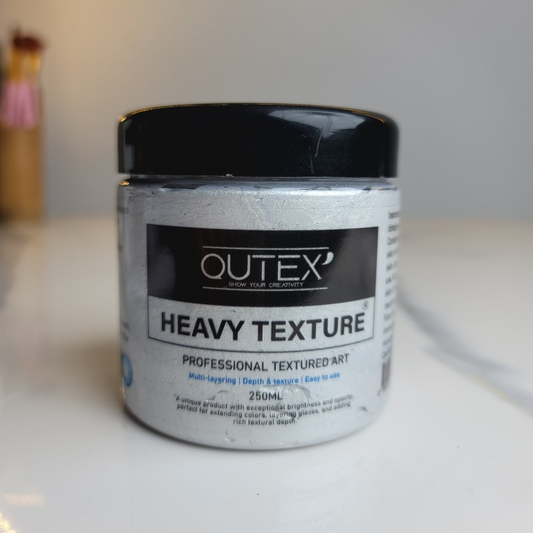 METALLIC SILVER HEAVY TEXTURE