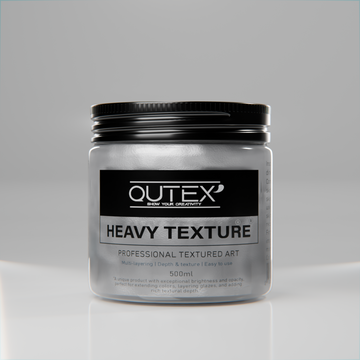 METALLIC SILVER HEAVY TEXTURE